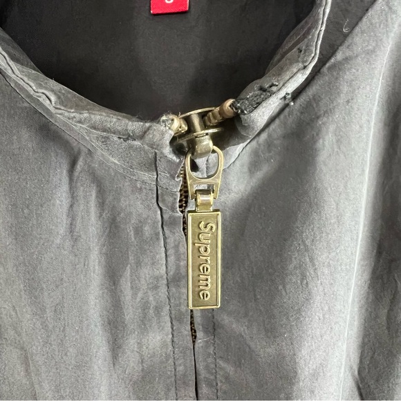 Vintage Supreme 100% Silk Shell Black Fall Winter 2015 Bomber Jacket Mens Sz S - Picture 5 of 12